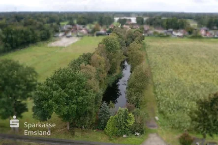 Luftbild - Grundstück kaufen in Rhauderfehn - Eine Naturoase zum VerweilenFreizeitgrundstück in Rhauderfehn - Westrhauderfehn