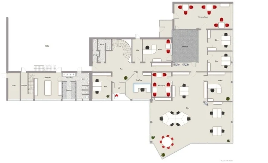 Büro- & Sozialflächen Gebäude 1 - 3