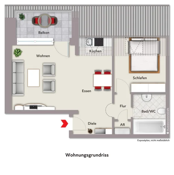 Wohnungsgrundriss