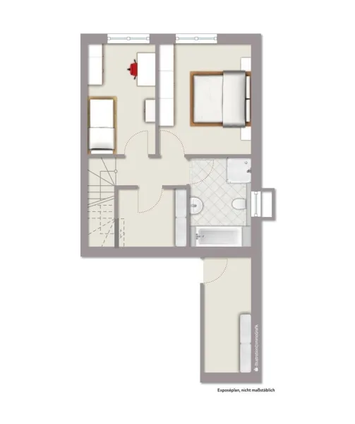 Grundriss Souterrain und Kellerraum