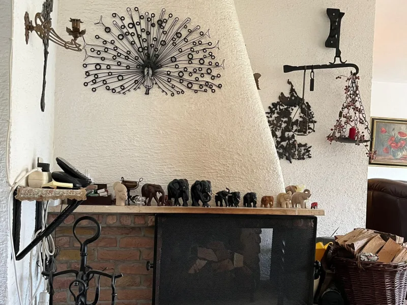 Kamin im Wohnzimmer 