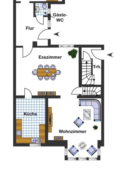 Grundriss Erdgeschoss Teil 1