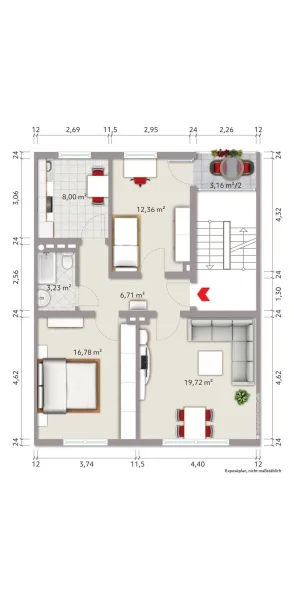 Grundriss Wohnung