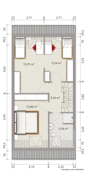 Grundriss Dachgeschoss