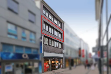 Ansicht Limbecker Straße - Büro/Praxis mieten in Essen - Attraktive Büro-/Praxisfläche im 2. OG in bester Innenstadtlage