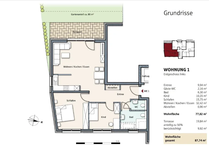 Grundriss Wohnung 01