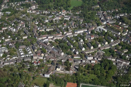 Luftbild - Wohnung kaufen in Essen - Moderner Neubau mit gut geschnittenen 2,5- oder 3,5-Räumen mit Garten/Balkon und Aufzug in Frintrop