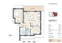 Grundriss Wohnung 11