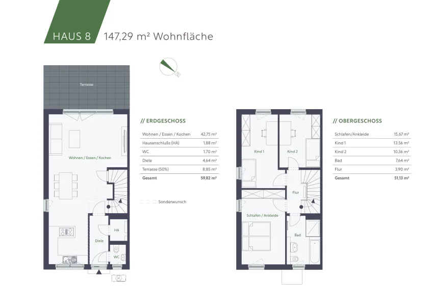 Grundrisse EG und OG