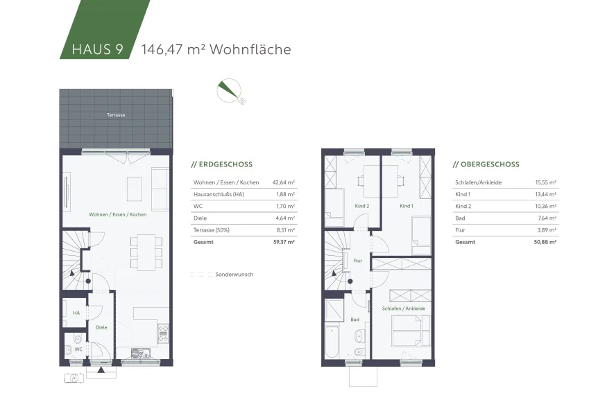 Grundriss EG und OG