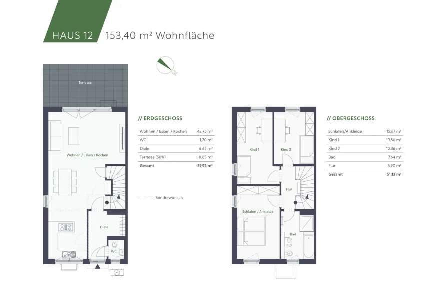 Grundriss EG und OG