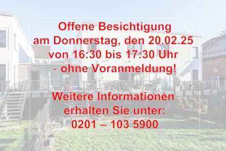  - Haus kaufen in Velbert - Kommen Sie zur Besichtigung am Donnerstag, den 20.02.25 von 16:30 bis 17:30 Uhr - ohne Voranmeldung!