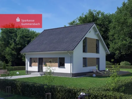 Visualisierung Einfamilienhaus - Haus kaufen in Reichshof - Klimafreundliches Wohnen zentral in Reichshof-Denklingen!