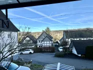 Ausblick von der Terrasse auf Wiehl