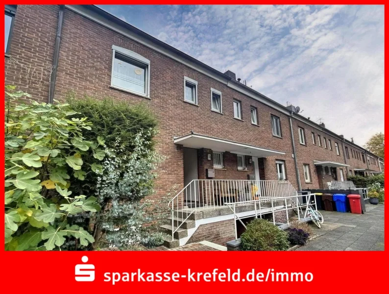 Außenansicht - Haus kaufen in Krefeld - Reihenmittelhaus in gefragter Wohnlage