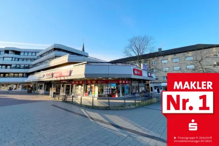 Frontansicht Gebäude - Büro/Praxis kaufen in Leverkusen - Gastro oder Büro beiderseits möglich!