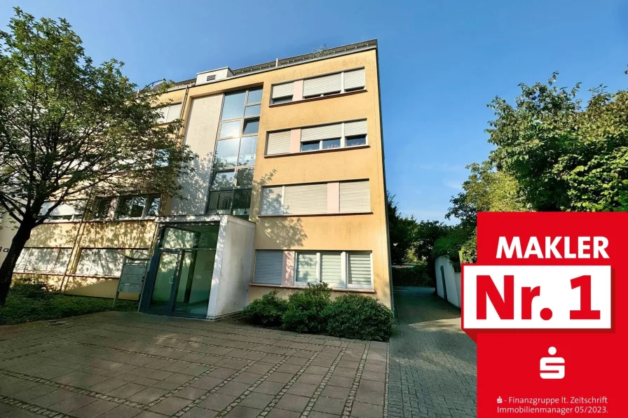 Außenansicht - Wohnung kaufen in Leverkusen - Vermietete Eigentumswohnung mit drei Tiefgaragenstellplätzen in Top Lage