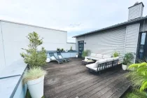 Dachterrasse im Sommer