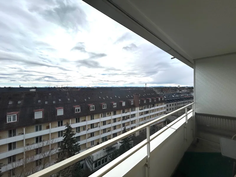 Blick vom Balkon