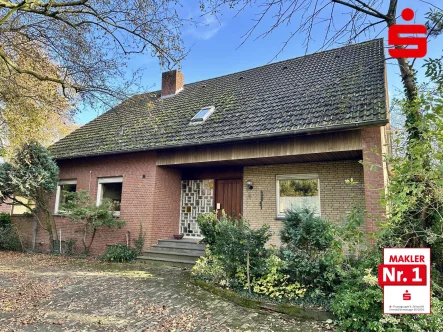 Vorderansicht Wohnhaus - Haus kaufen in Isselburg - Außenbereich mit über 18.400 m² Grundstück