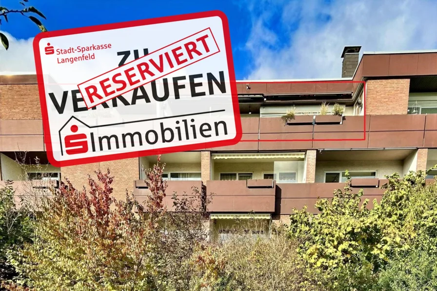 1635 Rückansicht markiert - Wohnung kaufen in Langenfeld - PENTHOUSE IN LANGFORT MIT VIEL PLATZ!