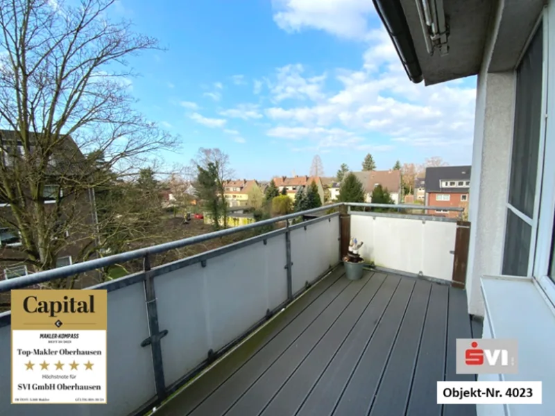 Balkon - Wohnung mieten in Oberhausen - Neues Zuhause für Ihre kleine Familie! 3,5-Zimmer-Wohnung mit Sonnenbalkon in OB-Schmachtendorf