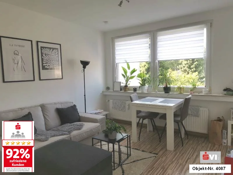 Ansicht - Wohnung mieten in Oberhausen - Single-Apartment mit großem Balkon in Oberhausen-Buschhausen