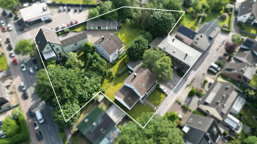 Ansicht - Grundstück kaufen in Solingen - Investitionspaket in Aufderhöhe! Baugrundstücke mit planungsrechtlichem Bauvorbescheid auf 4638 m². 