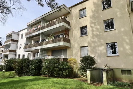 Gartenansicht - Wohnung kaufen in Solingen - Gut geschnittene 3- Zimmerwohnung mit unverbautem Fernblick in guter Lage von Solingen-Höhscheid