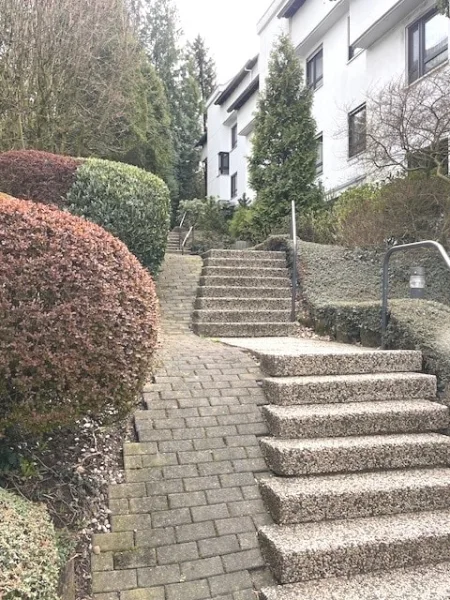 Treppe zum Haus