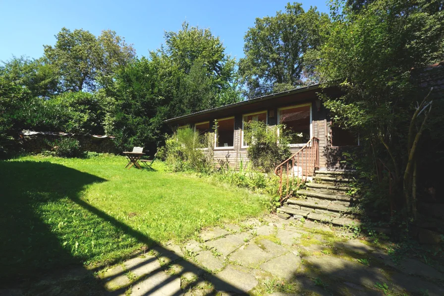 Holzhaus im Garten