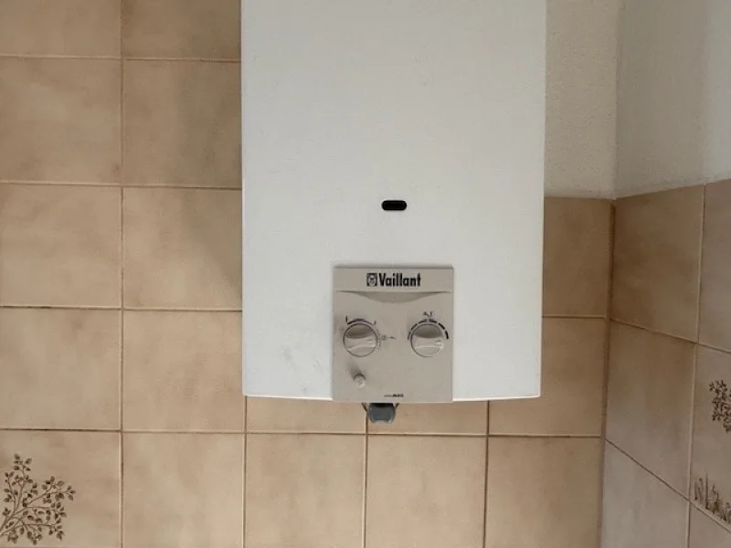 Geyser der Fa. Vaillant der freien Wohnung im 3. OG