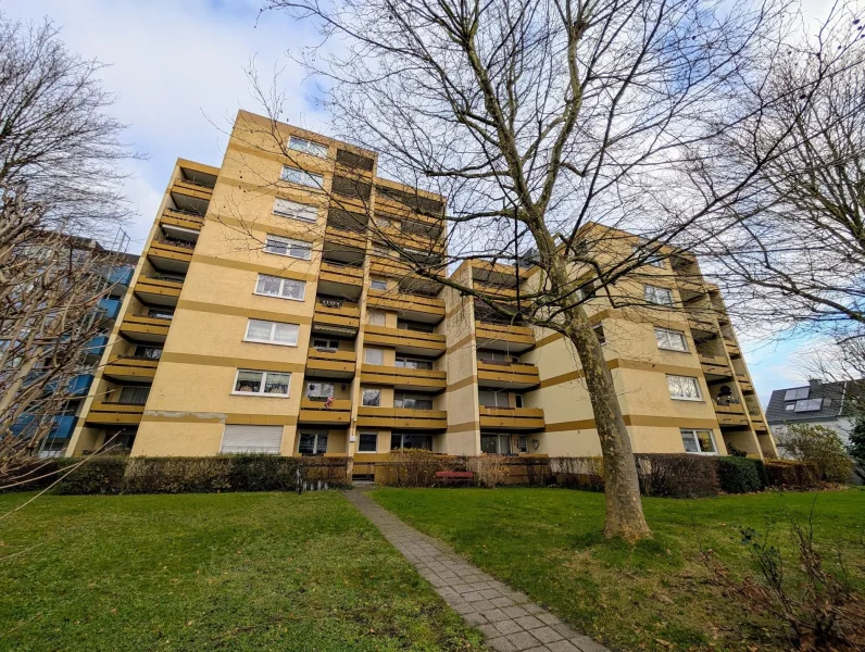 Rückansicht - Wohnung kaufen in Unna - Praktische Eigentumswohnung mit Südloggia 