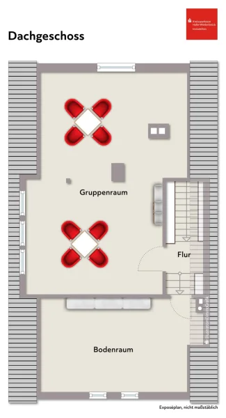 Grundriss Dachgeschoss ohne Maßstab