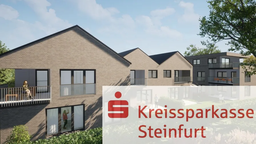Gartenseite (Süden) - Wohnung kaufen in Steinfurt - Bestes Wohnen in attraktiver Lage!