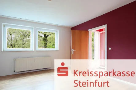 Schlafzimmer - Wohnung kaufen in Gronau - Wärmegedämmte Eigentumswohnung mit neuem Balkon