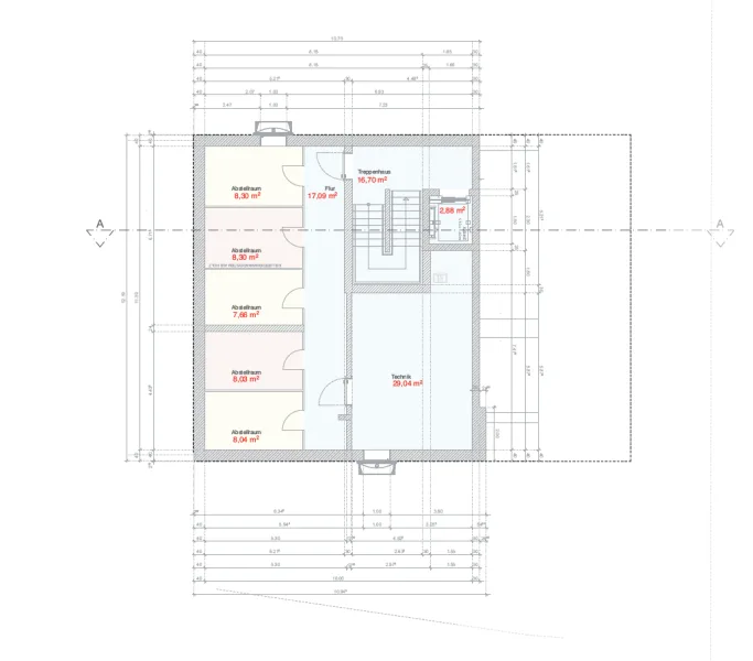 bemaßter Grundriss KG/UG