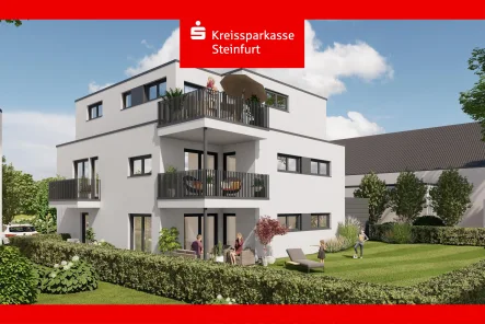 Visualisierung - Wohnung kaufen in Ibbenbüren - Attraktives Neubauprojekt!Modernes Wohnen für Selbstnutzer und Kapitalanleger