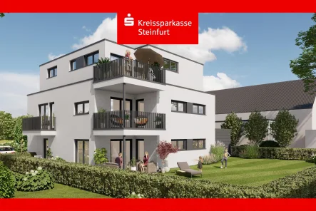 Visualisierung - Wohnung kaufen in Ibbenbüren - Attraktives Neubauprojekt!Modernes Wohnen für Selbstnutzer und Kapitalanleger