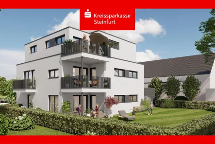 Visualisierung - Wohnung kaufen in Ibbenbüren - Attraktives Neubauprojekt!Modernes Wohnen für Selbstnutzer und Kapitalanleger