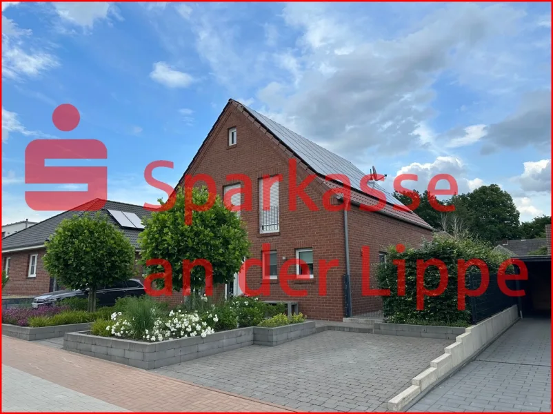 Hausansicht - Haus kaufen in Nordkirchen - Nordkirchen-Südkirchen: moderner Wohntraum in familienfreundlicher Nachbarschaft