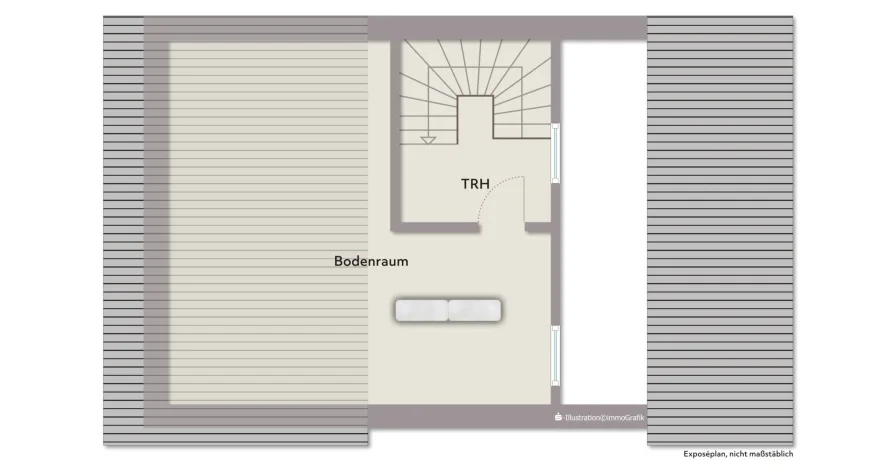 Grundriss Dachgeschoss Reihenmittelhaus