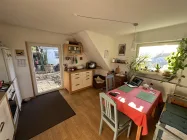 Küche Dachgeschoss mit Zugang zum Garten