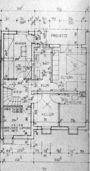 Grundriss Keller