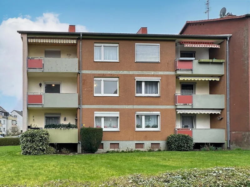 Rückansicht - Wohnung kaufen in Dortmund - Gut aufgeteilt mit Loggia