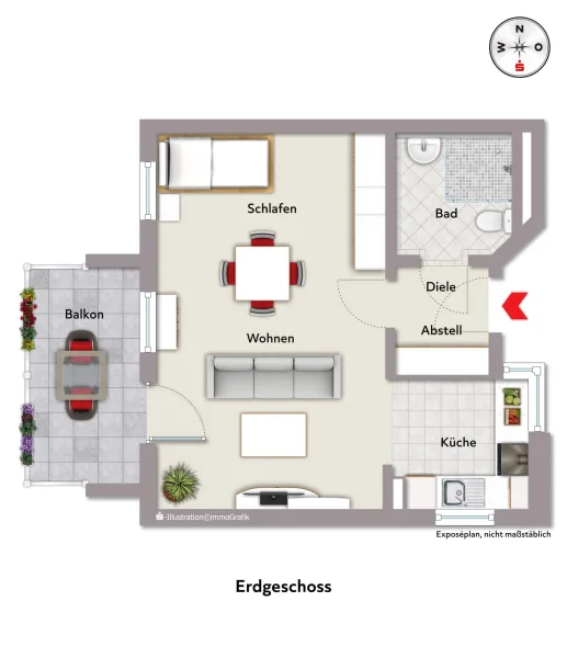 Grundriss lt. original Plan