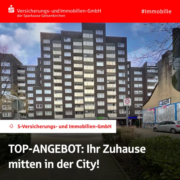 Außenansicht - Wohnung kaufen in Gelsenkirchen - TOP-ANGEBOT: IHR ZUHAUSE MITTEN IN DER CITY!
