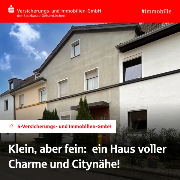 Außenansicht - Haus kaufen in Gelsenkirchen - Klein, aber fein: Haus mit Charme in Citynähe!