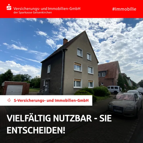  - Haus kaufen in Herten - LEERSTEHENDES DREIFAMILIENHAUS AUF GROSSEM GRUNDSTÜCK IN HERTEN-WESTERHOLT!