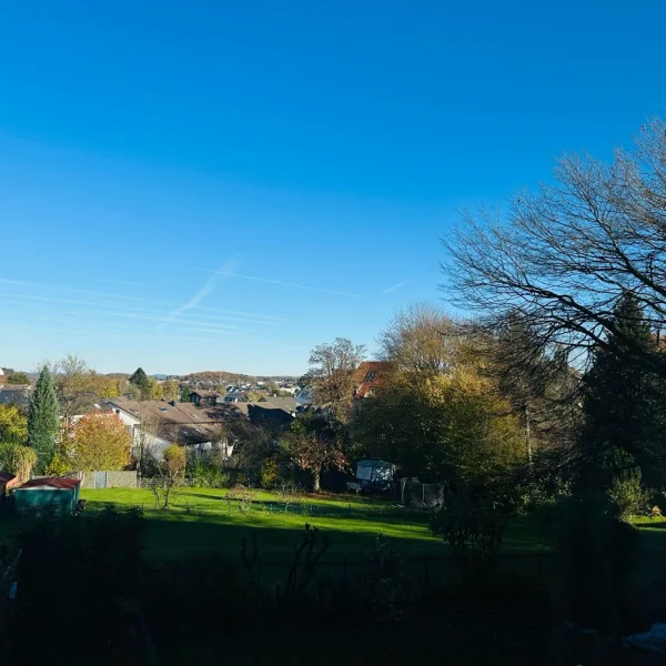 Blick aus dem Wohnzimmer/Wintergarten